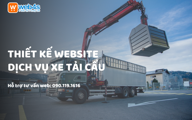 Thiết kế website dịch vụ xe tải cẩu